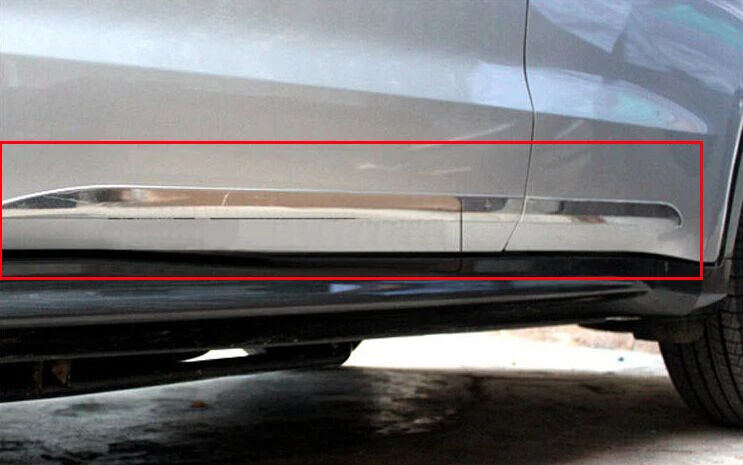 

4PCS For Honda hrv car accessories ABS chrome side door body trim for Honda HRV / VEZEL 2014-2016 chrome molding body strips