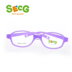 SECG Children Frame Flexible Soft Comfortable Nose Pads Kids Optical Glasses Frame Hyperopia Myopia Silicone Gafas Prescription