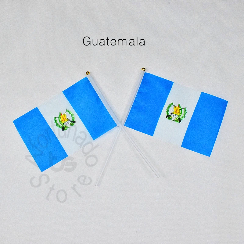 Guatemala  14*21cm flag  Banner  Hand waving Flag National Flag  for meet,Parade,party.Hanging,decoration