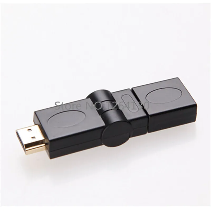 Nuovo connettore adattatore rotante HDMI 1.4 tipo angolato HD a HD maschio a femmina 90 180 360 gradi