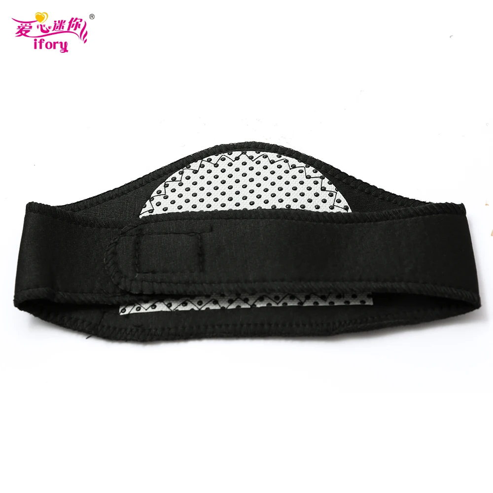 Ifory Tourmaline Self-heating Neck Magnetic Therapy Belt Spontaneous Heating Neck Braces Cervical Vertebra Protection Massager