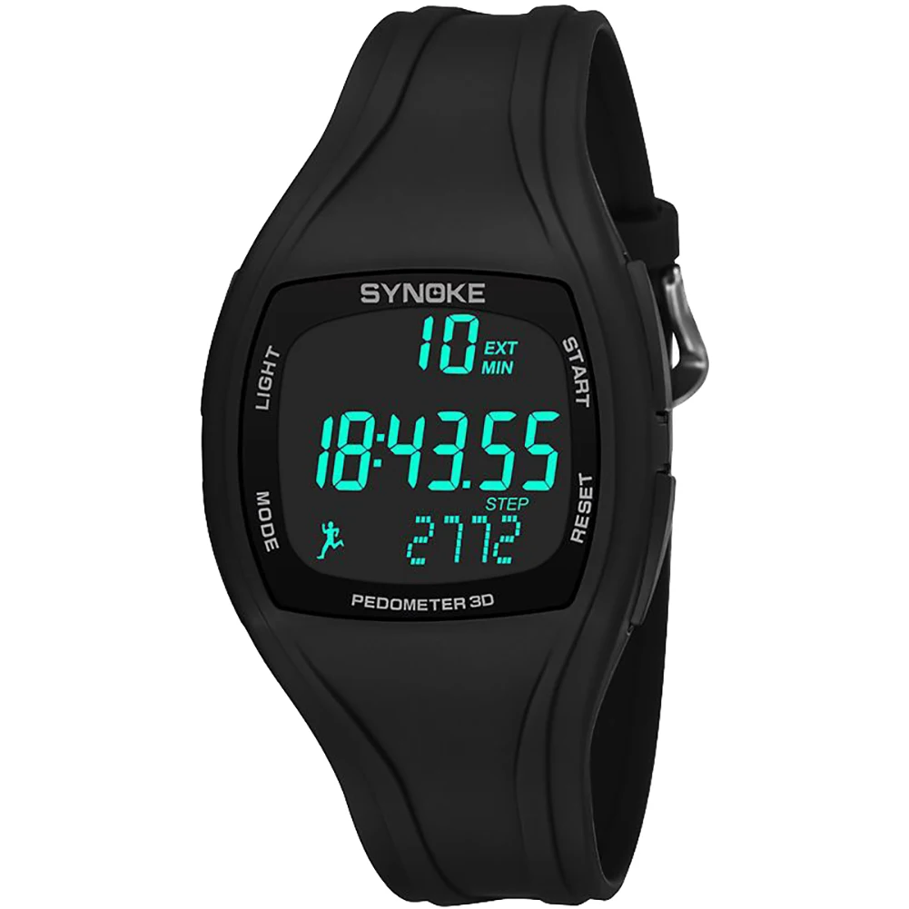 3D Pedometer Alarm Chronograph montre Multifunction jam tangan Men Digital Wrist Watch Waterproof