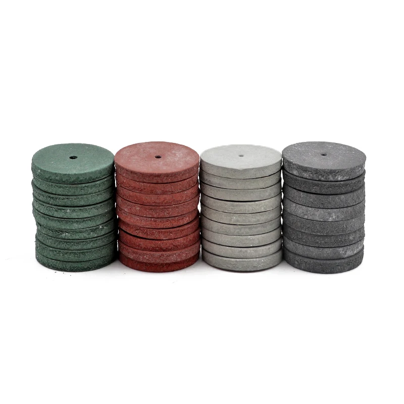 

100pcs Dental Polishing Wheels Dental Rubber Polishing Discs Wheels 4 Colors Denta Lab Rubber Jewelry Rotary Tool