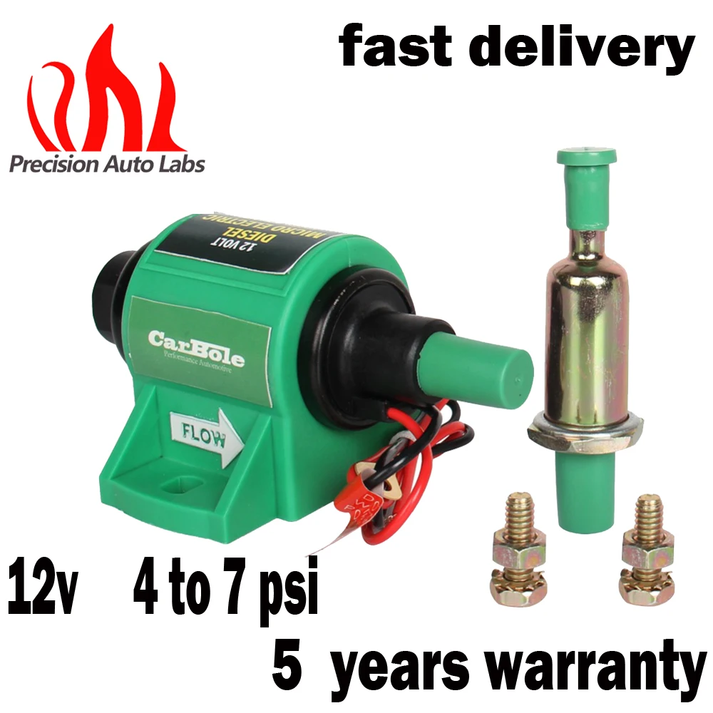 12V 35gph Universal Micro elAectronic diesel fuel pump Pressure 4-7 PSI   3/8 in. Inlet/Outlet