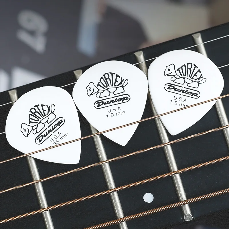 Dunlop Guitar Picks 478R Tortex White Jazz III Pick 0.73/0.88/1.0/1.14/1.35/1.5 mm, USA Original Guitar Accessories