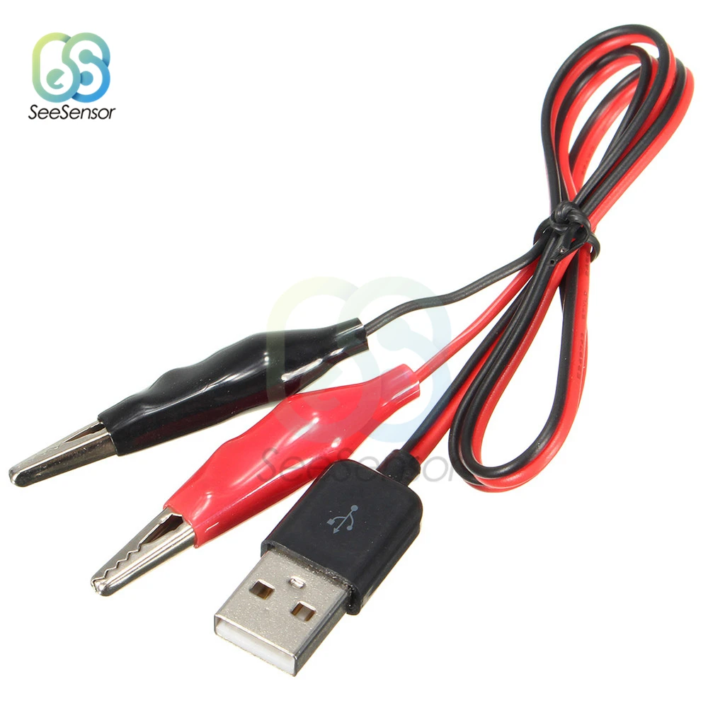 USB-разъем «мама», тестовые зажимы «крокодил», зажим для USB «папа», адаптер, кабельный разъем, адаптер питания, провод длиной 58 см