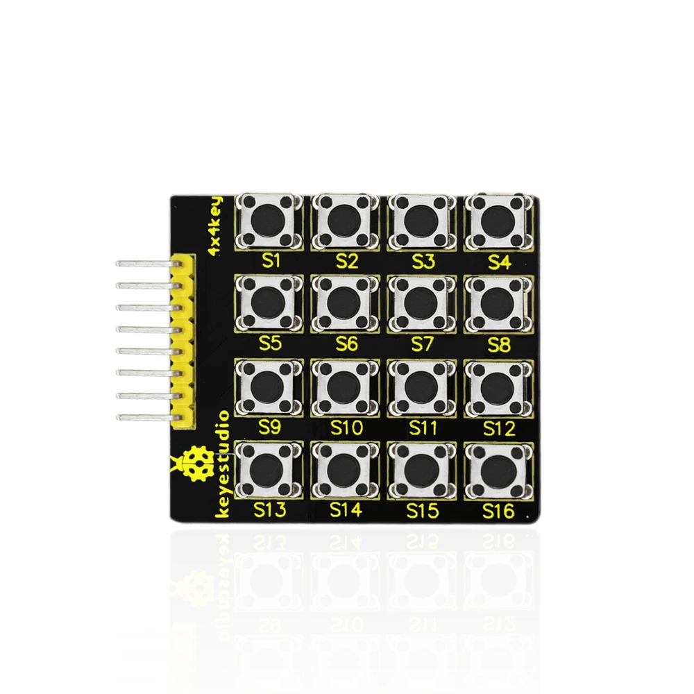 Large Button 4*4 Matrix Keypad for Arduino DIY Programming Projects
