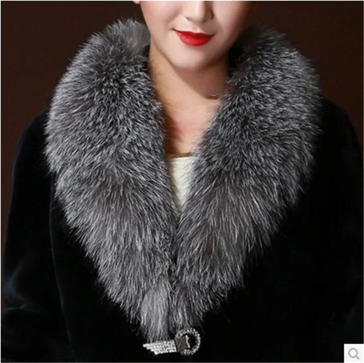 Imitated mink fur coat rabbit fox fur coat female autumn winter season special offer a clearance