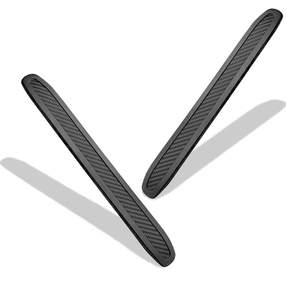 runmade Universal Carbon Car Corner Front Protector Guard Strip Crash Bar Rear Bumper Strip Trim Protection Guards Lip Deflector
