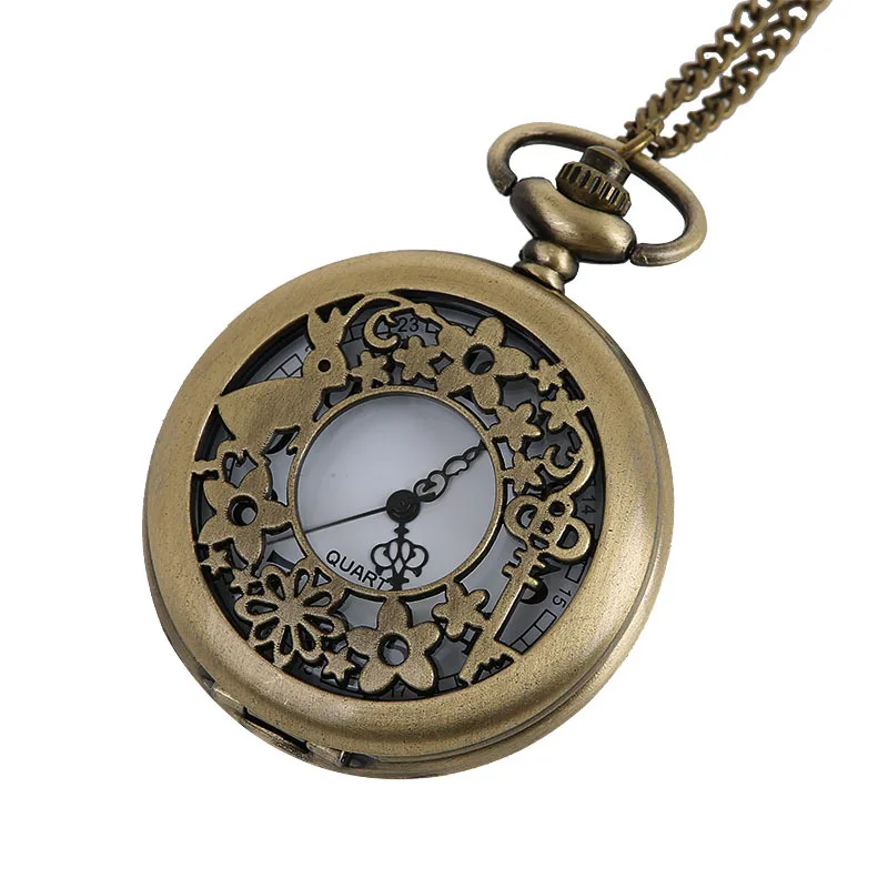 8895   Rabbit Zodiac Design Pedant Watch Retro Perspective Osmanthus Rabbit Exquisite Pocket Watch Hot Sale Women Kids Fob Watch