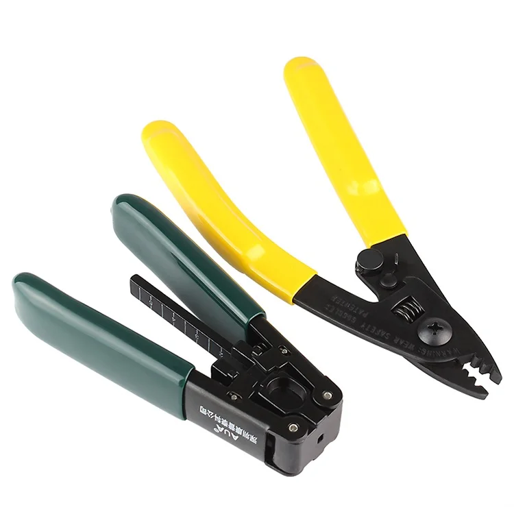 2 In 1 Tri-hole Fiber Optic Cable Wire Stripper CFS-3 and FTTH Drop Cable Jacket Stripper