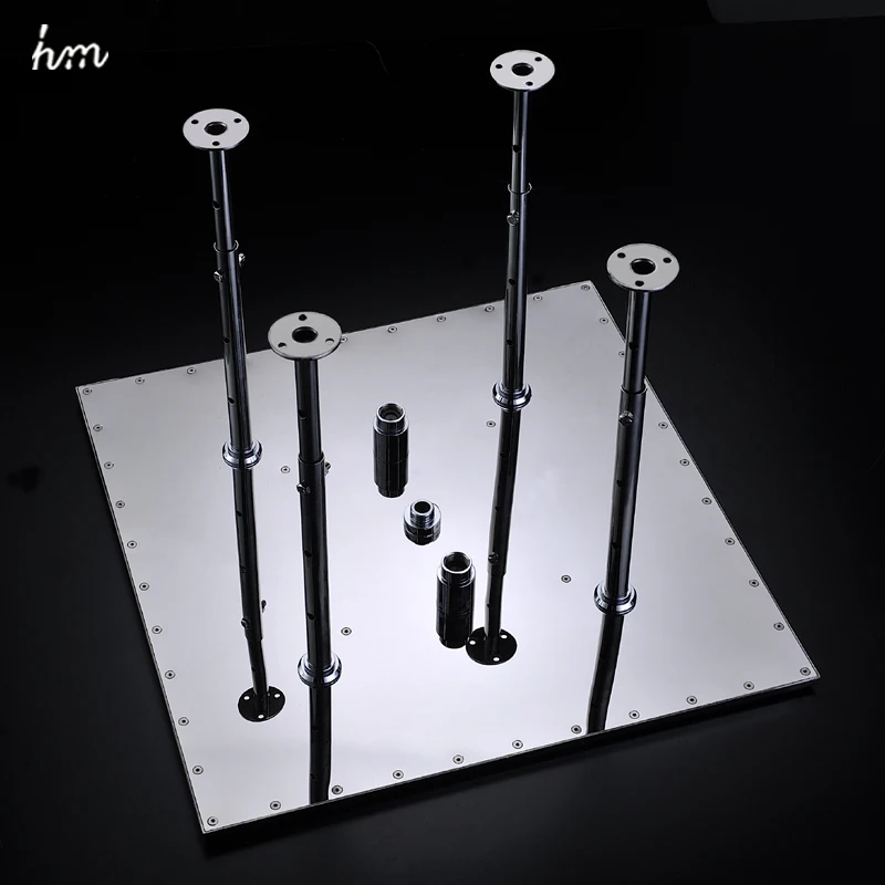 Imagem -06 - Sistema de Chuveiro de Chuva do Banheiro hm Conjunto 20 Polegada Misty Rainfall Shower Head Painel Escondido Diverter Mixer Massagem Body Jet Faucet