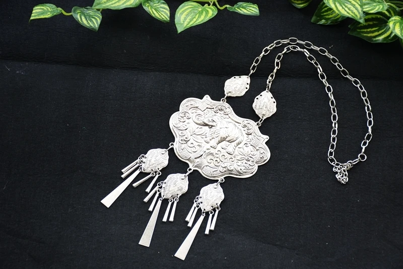 8 Designs Benevolent Exaggerated Torque  Miao Silver Unique Stage Show Necklace Ethnic Fashion Vintage Sweater Necklace