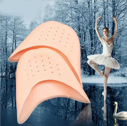 New 12 Pieces (6 pairs) /Lot Professional Silicone Gel Pointe Ballet Dance Shoe Toe Pads Silicone Toe Cap