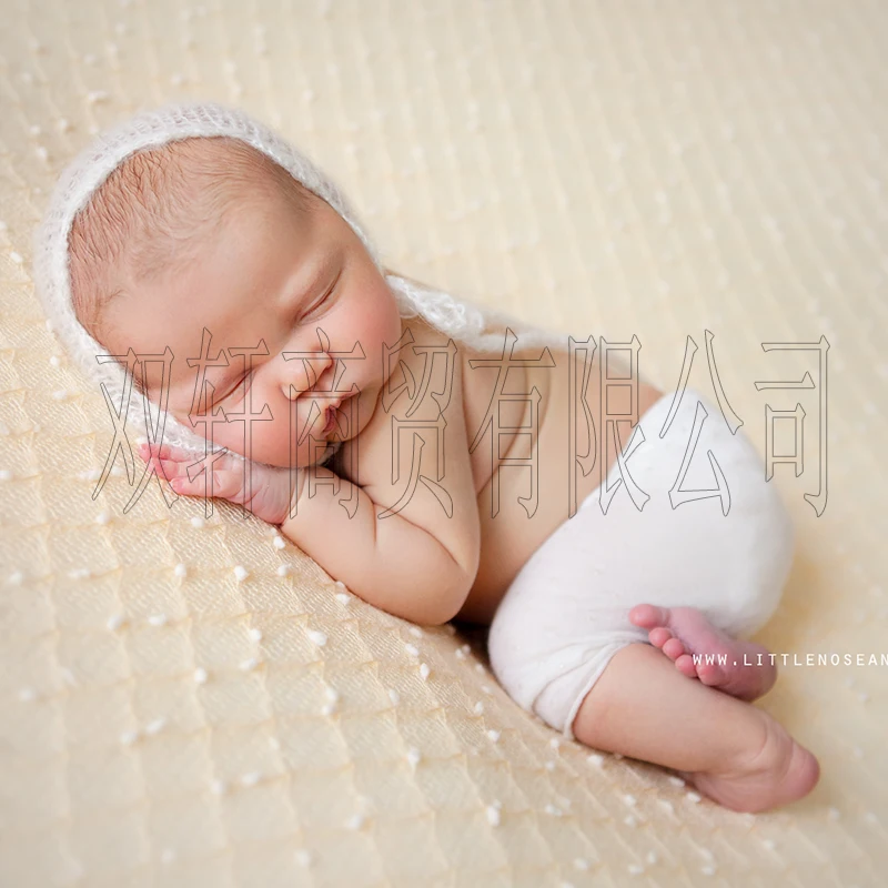 150*100cm Knit Bobble Wraps Mini Small Ball Wraps Newborn Baby Photography Backdrops Background Newborn Fotografia Blanket Props