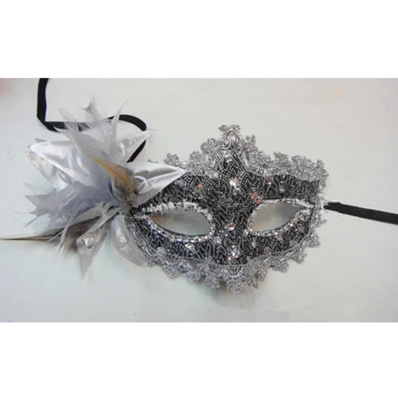 Heißer Partei Eye Maske Feder Spitze Blume Maskerade Ball Karneval Sexy Phantasie Kleid Multi Farbe Prinzessin Maske für Halloween Party