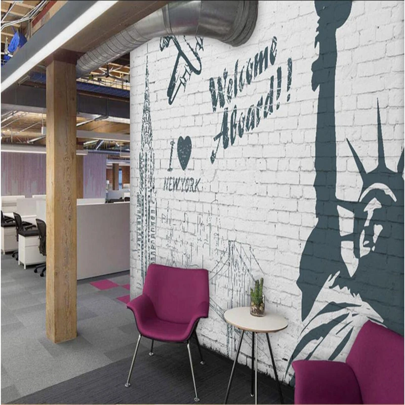 

beibehang American Statue of Liberty bedroom wall paper living room mural murals-3d papel de parede 3D wallpaper for walls 3 d