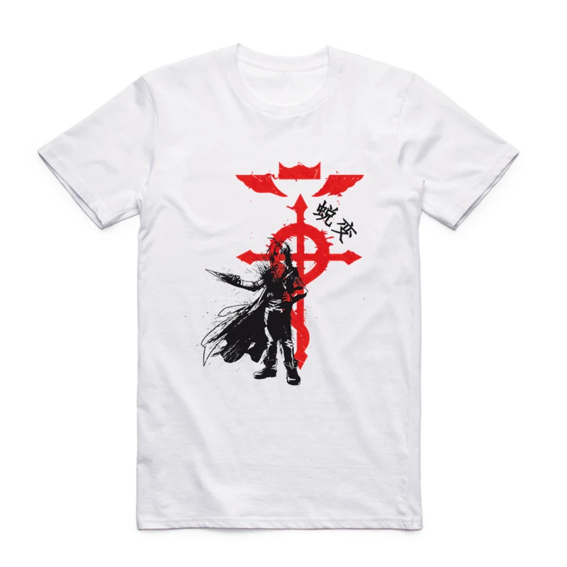 2019 S-XXXL Fullmetal Alchemist Japanese Anime Sumi T-shirt Fashion Short sleeve O-Neck Tops Tees Summer Casual T shirt