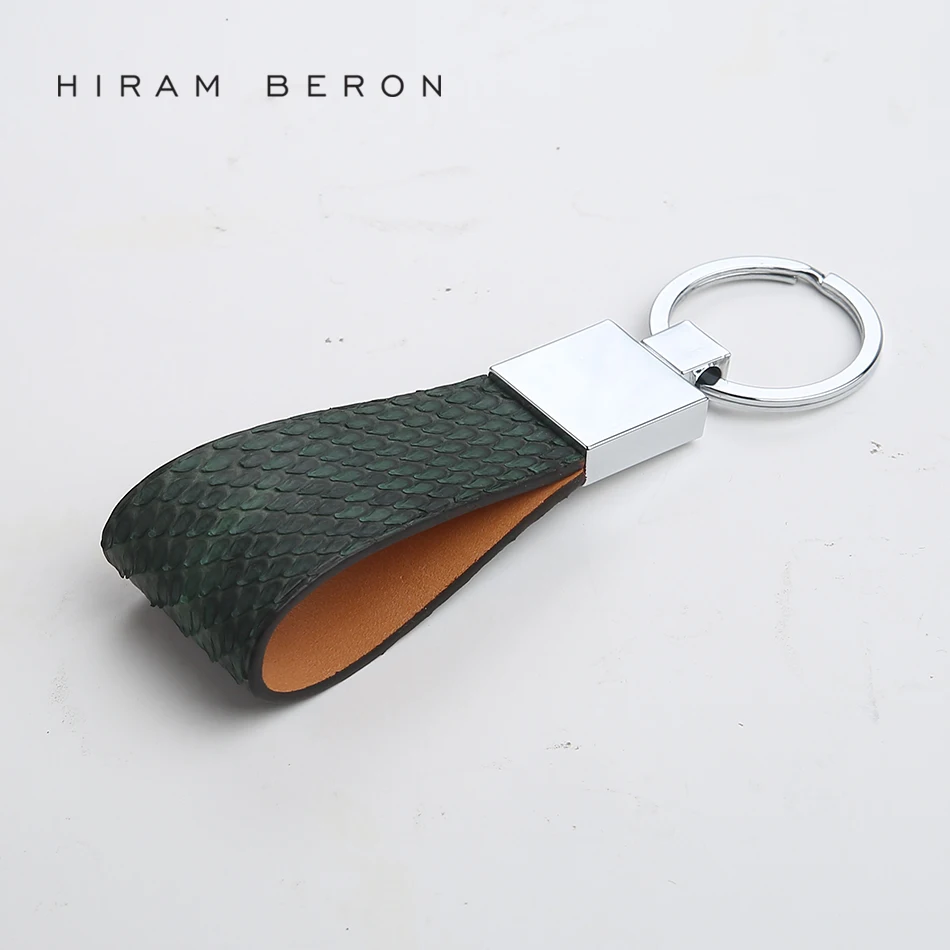 Hiram Beron Key Holder Python Skin Leather Key Holder Luxury Gift for Women Lady Wife