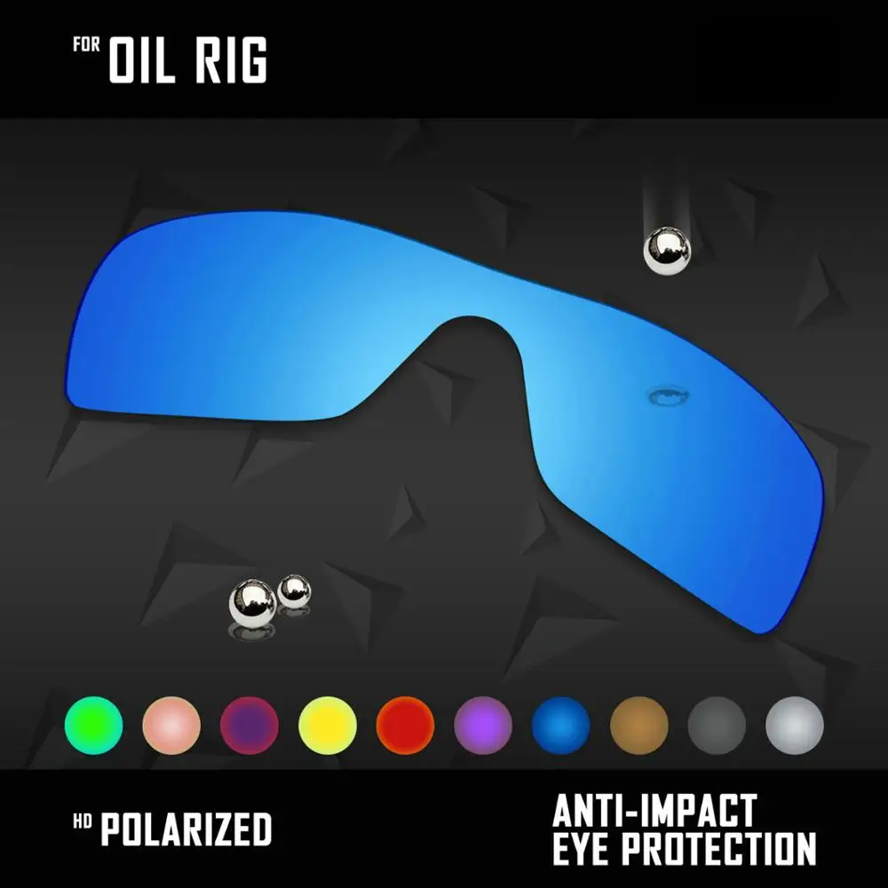 

OOWLIT Lenses Replacements For Oakley Oil Rig Sunglasses Polarized - Multi Colors