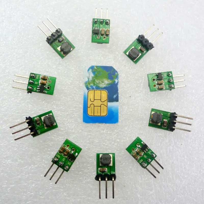 10 Pcs Tinysine repl AMS1117 DC-DC Converter 3.7V-6V To 3.3V Step Down Module Buck Voltage Regulator