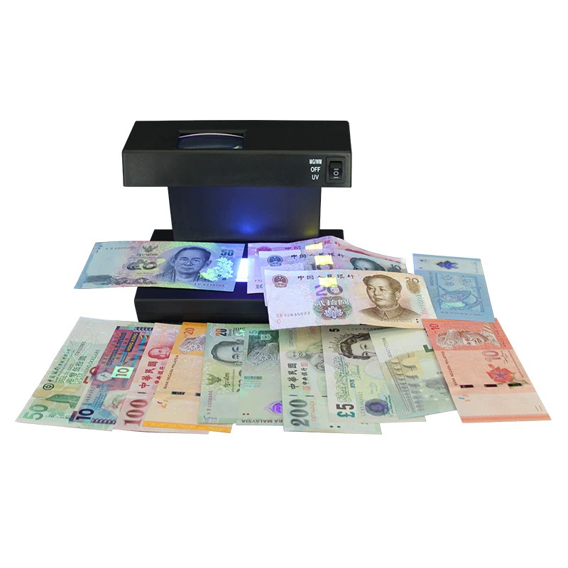 Electronic money detector Light Practical Counterfeit Money Detector Checker Currency Fake Tester Bank Note Currency Detector