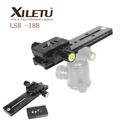 XILETU LSB-18B Lengthened Quick Release Plate Kit 180mm Nodal Slide Tripod Rail Multifunctional Universal Photography Accessory