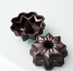 (2pcs/lot) High quality 4 inches octagon shape hard carbon steel nonstick hollow angel qinfeng cake mold bread toast bake moulds