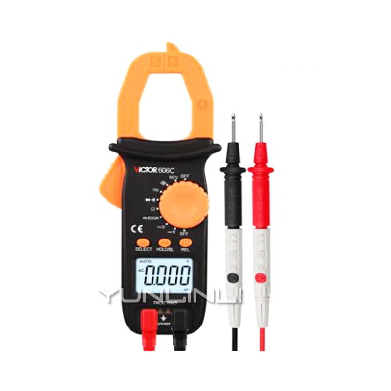 

Clamp Meter Digital Multimeter High Precision Anti-burn Automatic AC And DC Voltage Clamp Type Current Universal Table VC606C