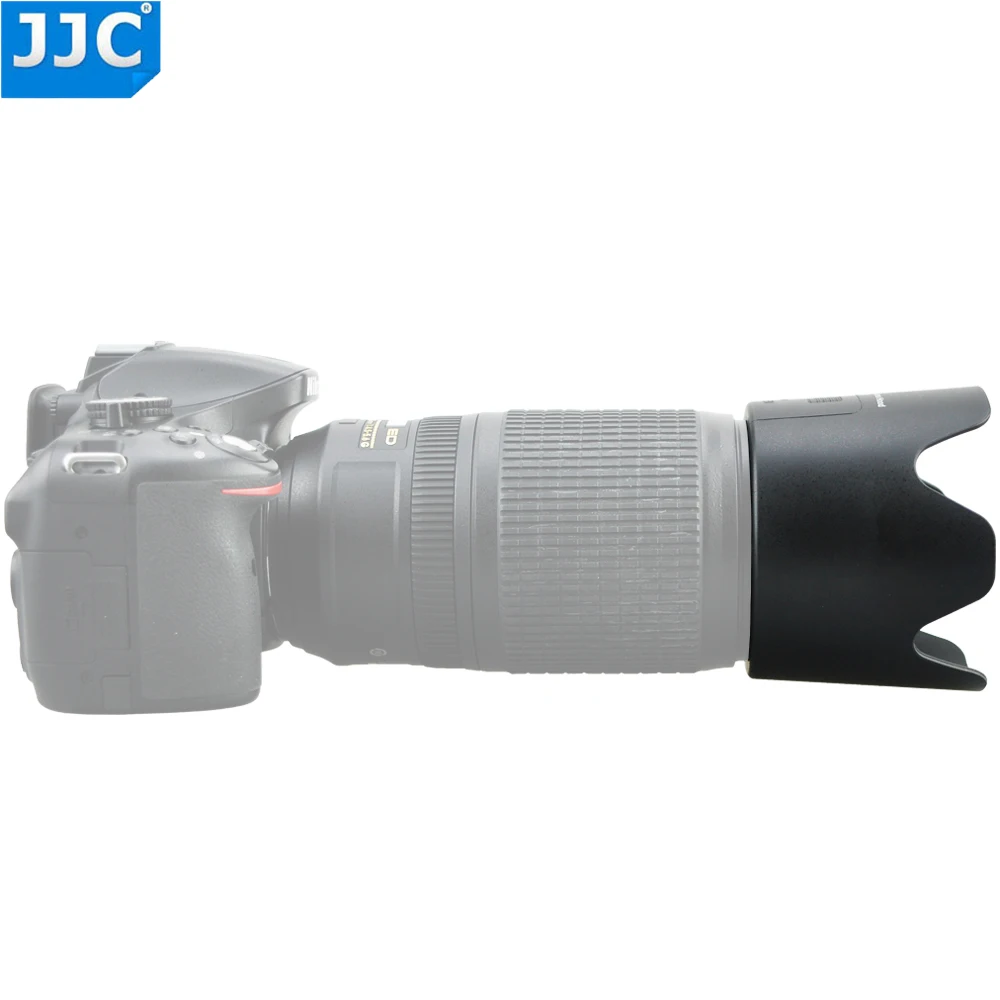 JJC Reversible Lens Hood for AF-S VR Zoom-Nikkor 70-300mm f/4.5-5.6G IF-ED Lens with Filters Access Window Replace NIKON HB-36