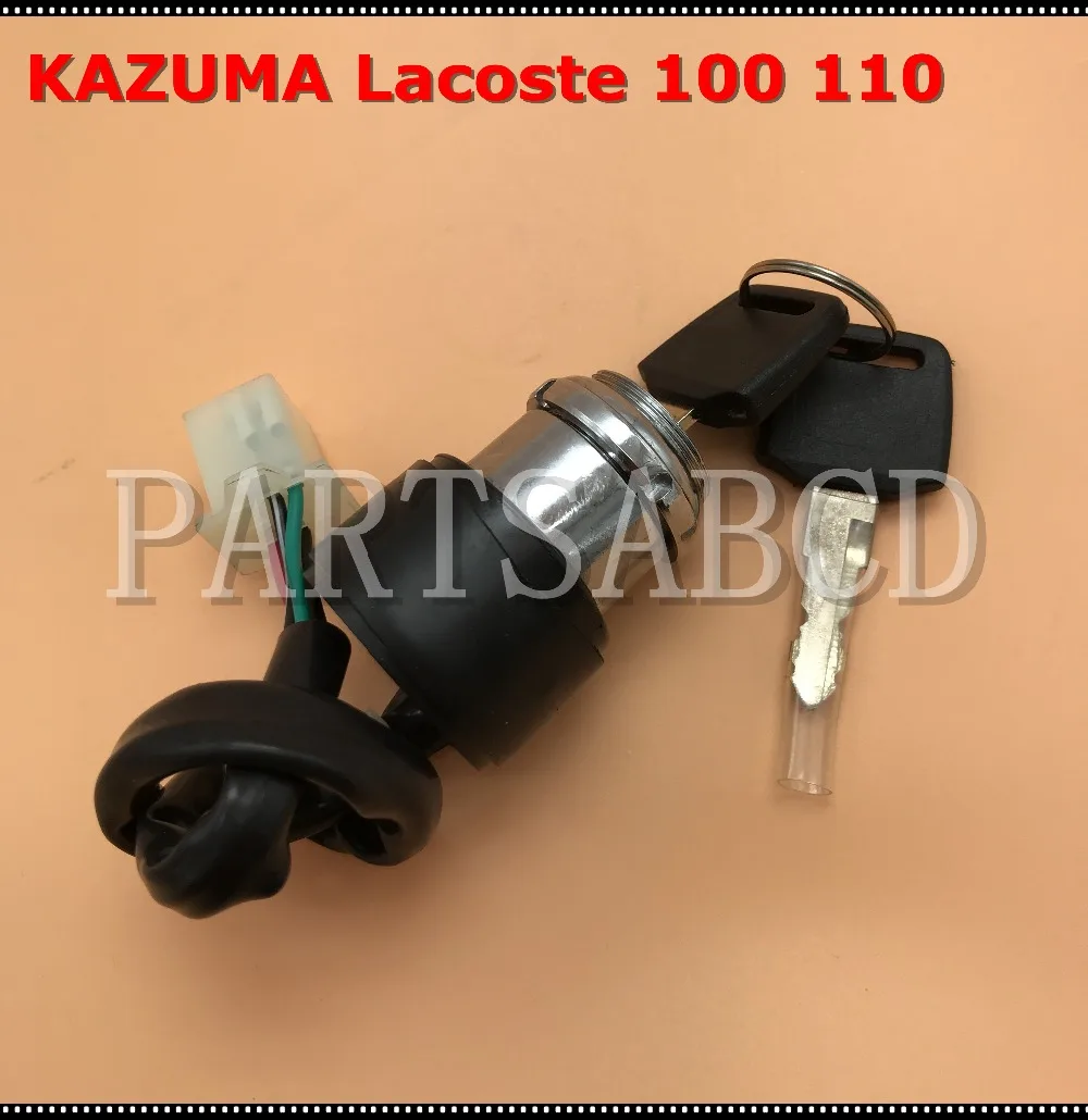 

4 провода ключ зажигания переключатель в сборе для KAZUMA Lacoste 100cc 110cc ATV C100B-8301110