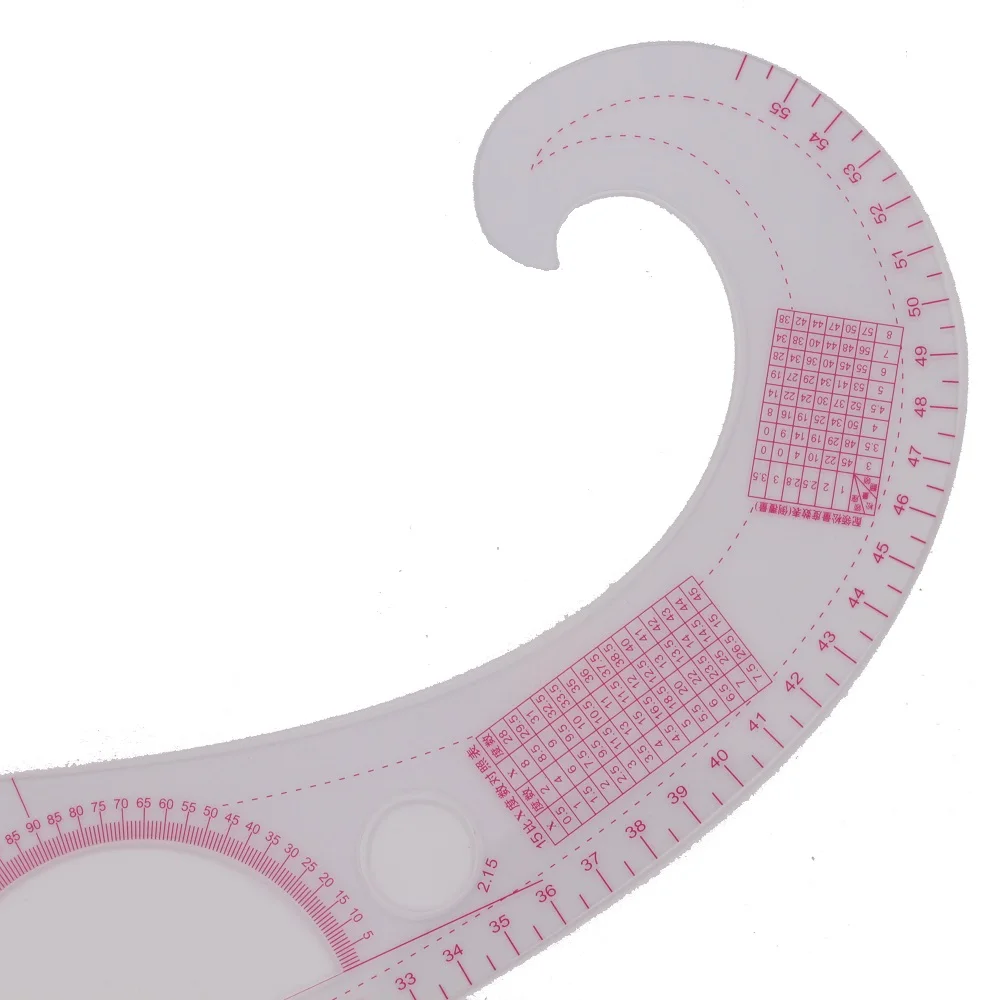 Multifunctional Curve Ruler Tailor Ruler Tailoring Cutting Template Foot Costume Design Neckline Armhole Curve Rulers;  #3250