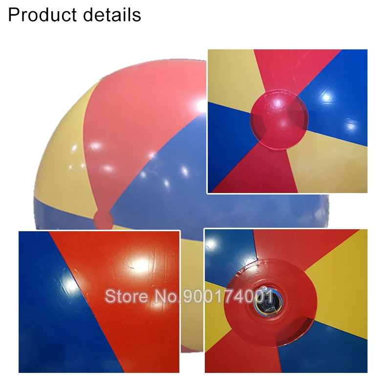 High Quality Giant 200cm Inflatable Beach Ball Sea Swimming Pool Water Toy Four-Color Beach Ball Beach Ball