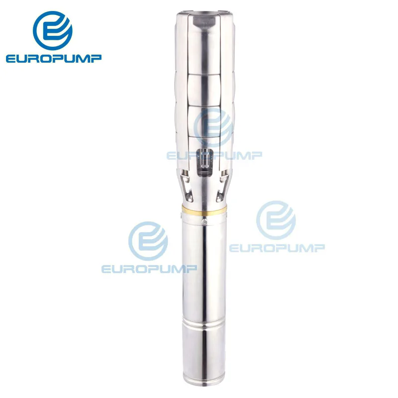 Imagem -02 - Bomba Dágua Solar Europump Tomada com Fluxo de 18m 2200 Lph Alta Velocidade Bomba de Água Mppt Controlador 6epgc30 18-d220