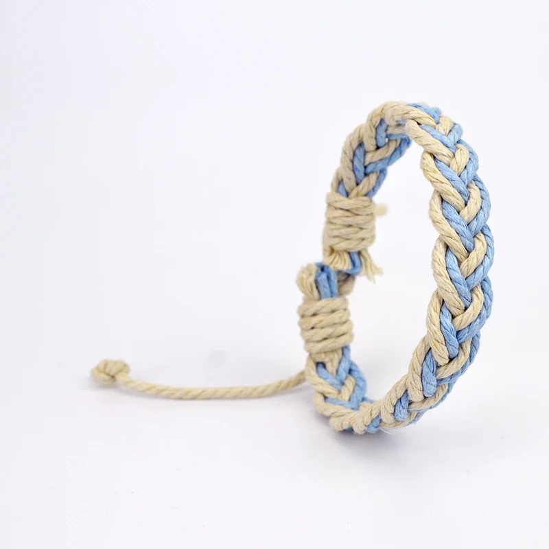 Cotton and linen woven bracelets Clothing accessories Original handmade hand rope #FY104