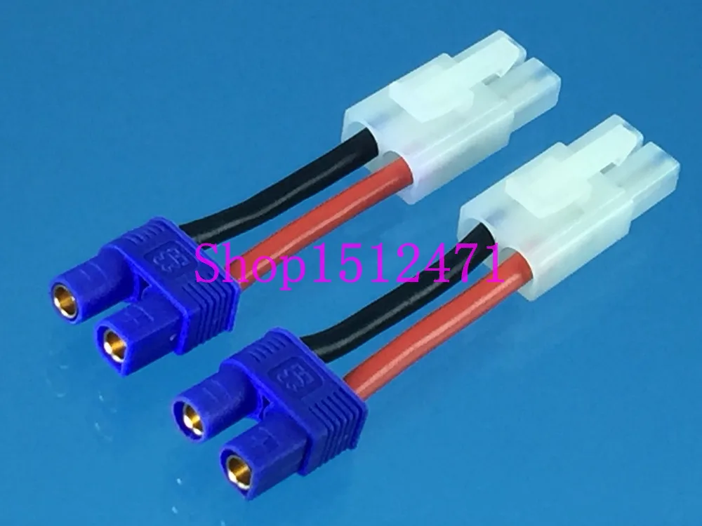 TAMIYA Male to EC3 Female Connector Adapter 14AWG 5CM wire for RC Power Supply