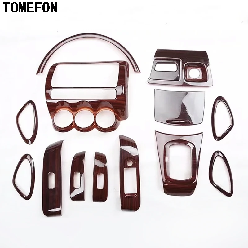 

TOMEFON For Honda Fit 2004-2007 Sedan LHD ONLY Wood Paint Door Handle Window Gear Switch Dashborad Trim Interior Styling