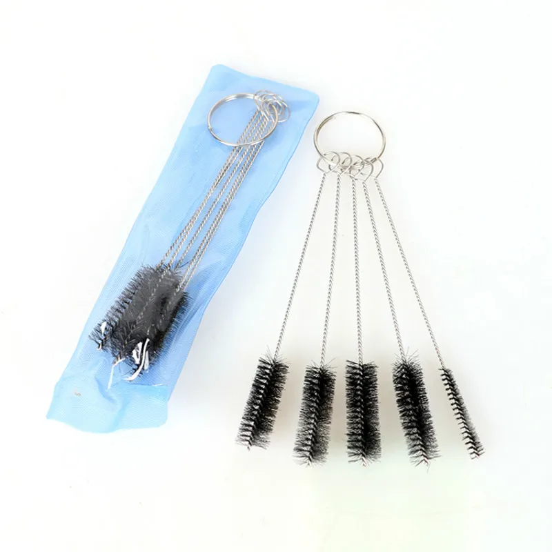 5pcs/set Airbrush Cleaning Brush Needle Mouth Spray Gun Needle&Brush Kit Spray Gun Tattoo Body Piercing Repair Tool