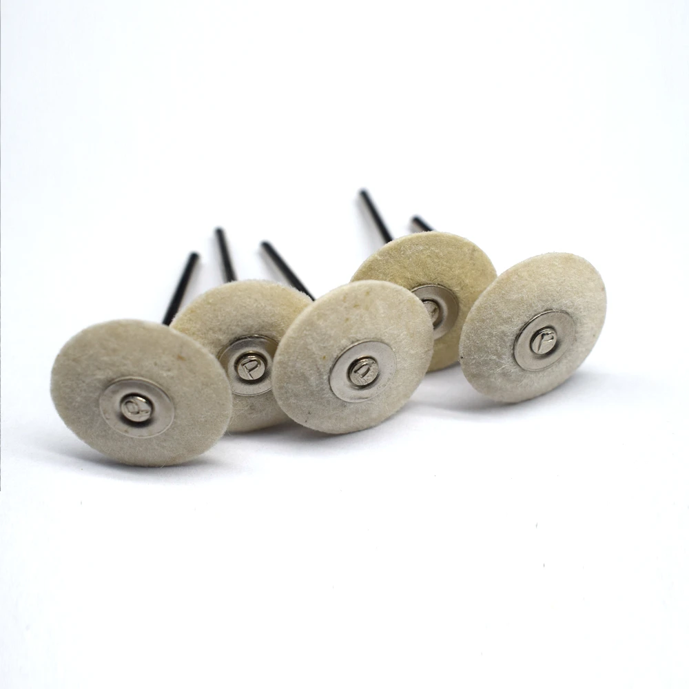 10pcs  Fine Wool Felt Polishing Buffing Wheel  For Jewelry Making  Dremel Rotary Tool Accessories