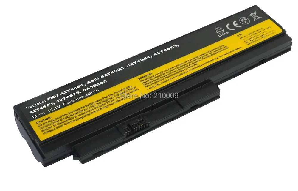 Battery for  X220 X220i X220s Series 42T4901 42T4902 6 cell