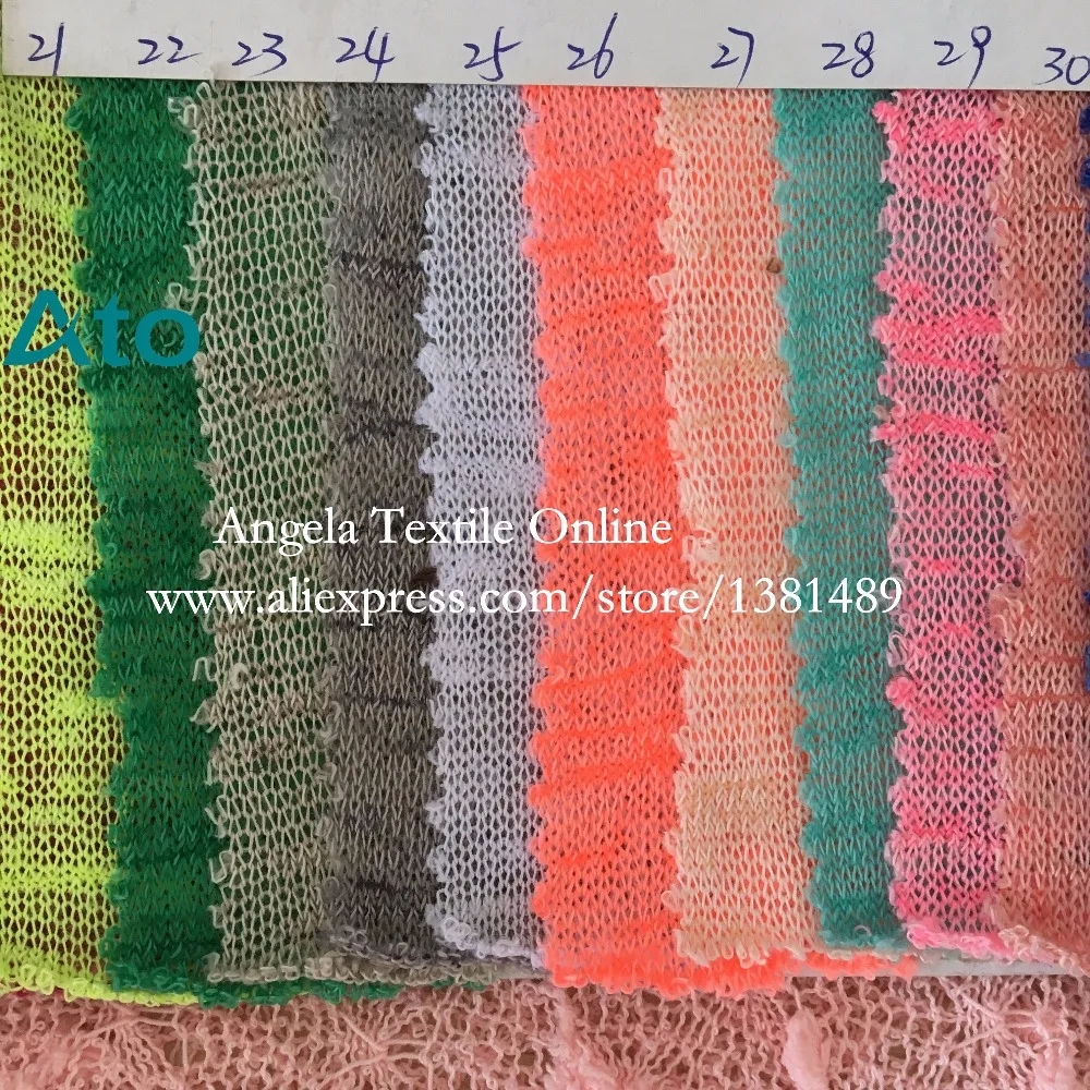 37 colors for choose Thin Sweater Knitted Fabrics,  width 160 cm, Slub style soft stretchy fabrics