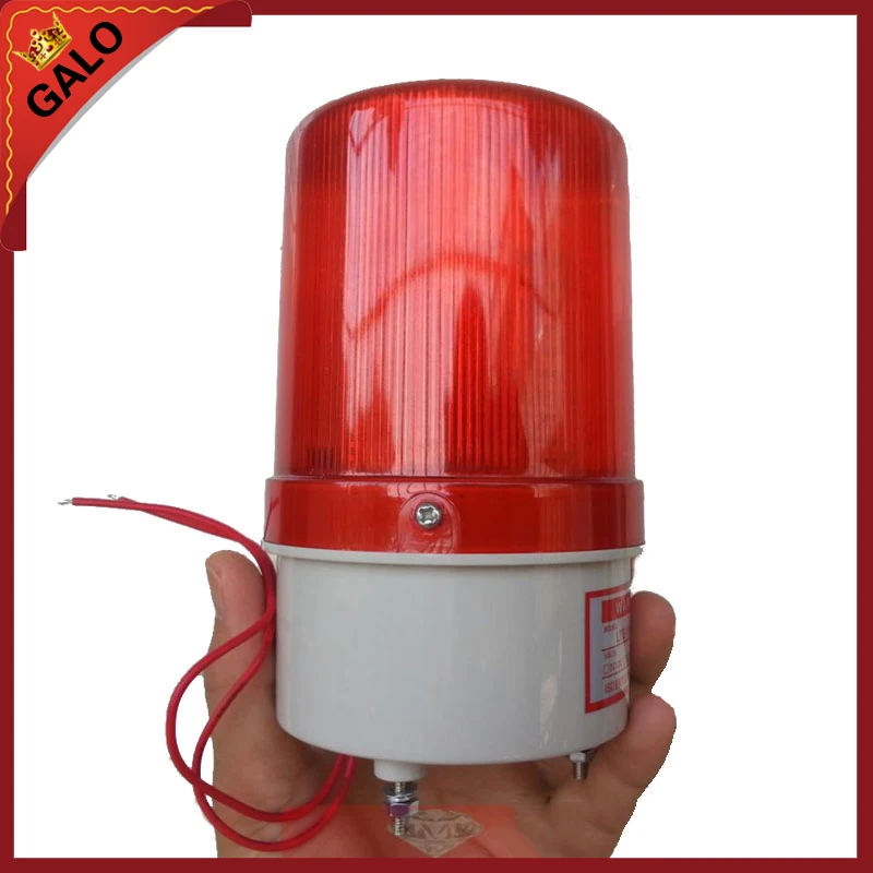 Imagem -02 - Luz de Advertência Vermelha Led Farol da Lâmpada para o Sistema de Alarme Gsm 24v 12v 220v 110v