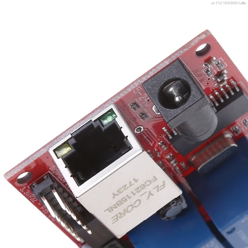 Commutateur retardateur de carte relais 1PC | Ethernet, 2 voies, TCP/UDP, Module de contrôleur, serveur WEB