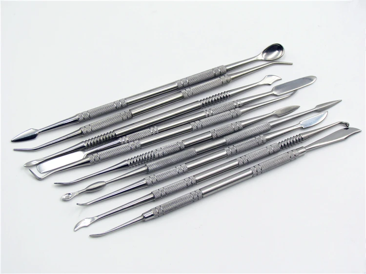 New 10PCS/SET Stainless Steel Sculpey Polymer Clay Plastocene DIY Sculpture Sculpt Carve Carving Knife Tool