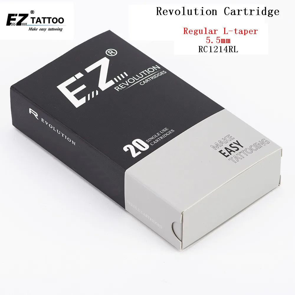 

RC1214RL EZ Tattoo Needles Revolution cartridge Round Liner #12 0.35mm Sterilized for system machines and grips 20 pcs /lot