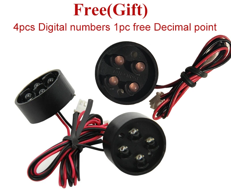 Módulo de led para gás, 7 segmentos, 8 polegadas, cor branca, módulo de exibição digital com 7 segmentos, para ambientes externos