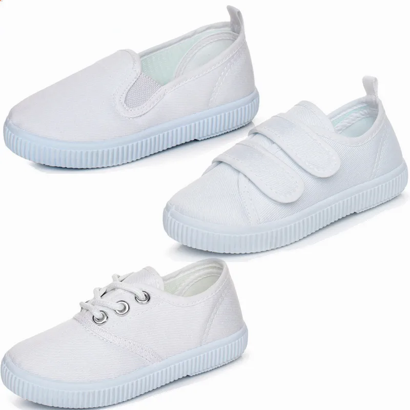 White Sneakers Canvas Shoes for Girls Boys Children School Student Dance gymnastics Casual Shoes Unisex sport white Shoes