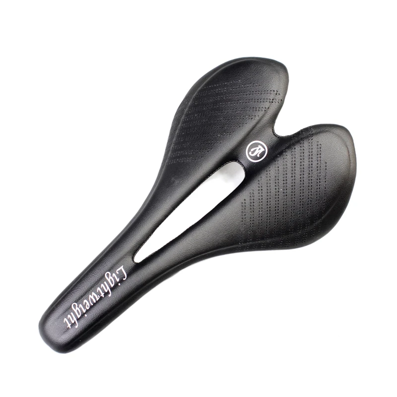 Full Carbon Fiber Saddles for Road and Mountain Bike, Ultralight Seat Cushion, Carbon Fiber Handlebar, 155mm