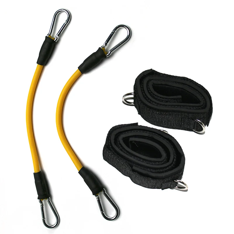 Resistance Tubes with Ankle Straps, Whole Set, Leg Training, Workout for Run, Kick Boxing, Punch, Taekwondo, All Sports