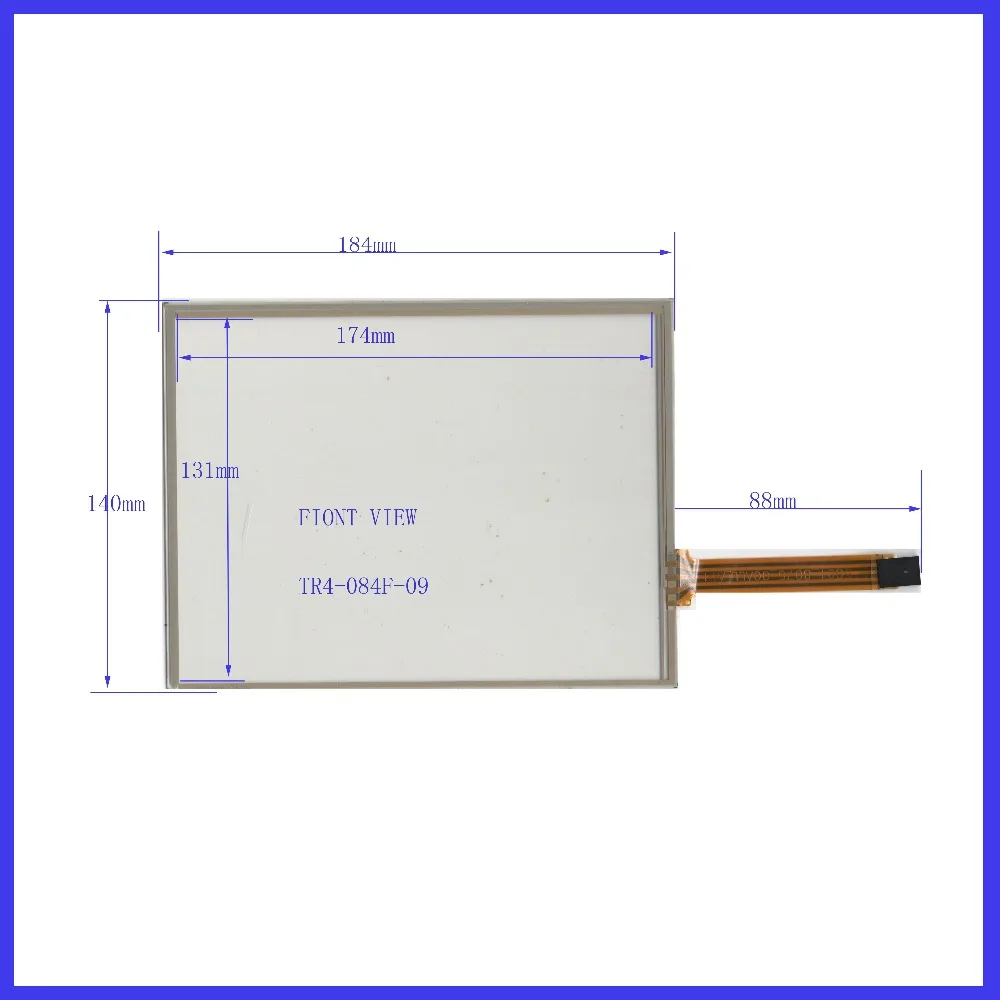 

ZhiYuSun POST 8.4 inch 4-wire resistive touch panel 184*140 TP-084F-09 UN Navigator screen Industrial touch control